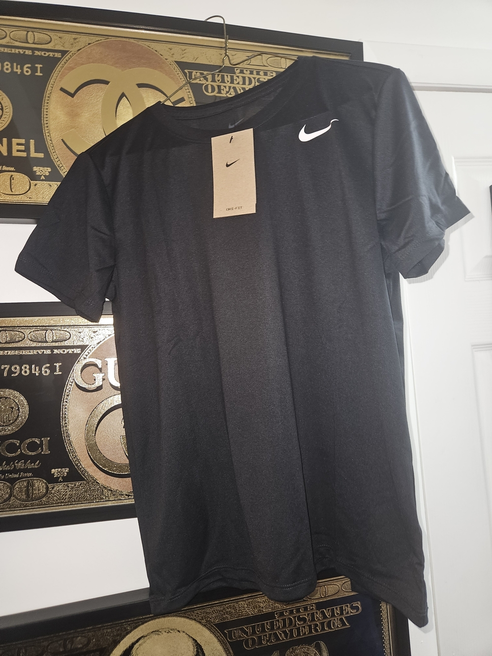 Nike Black Dri-FIT T Shirt Sleeve Training Tee